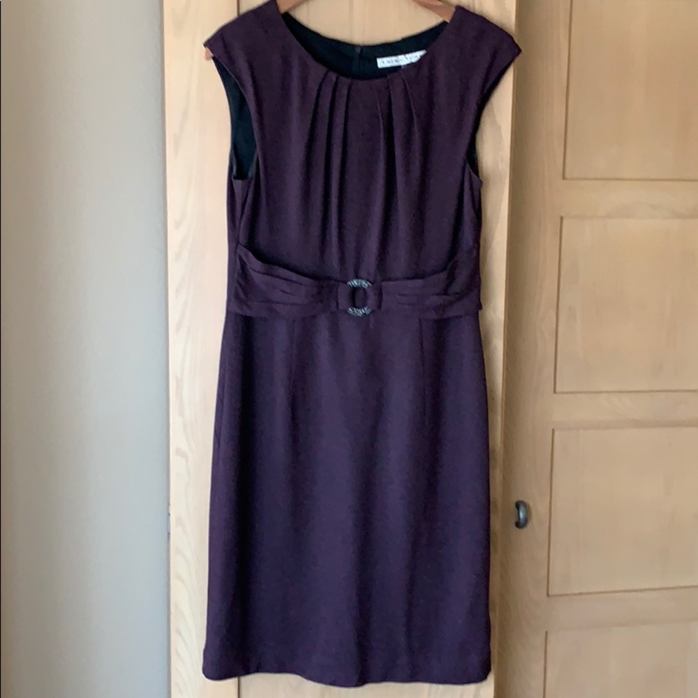 Trina Turk Dress Burgundy Sleeveless Professional Office Size 8